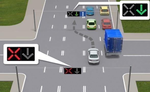 Чи дозволено водієві сірого автомобіля в