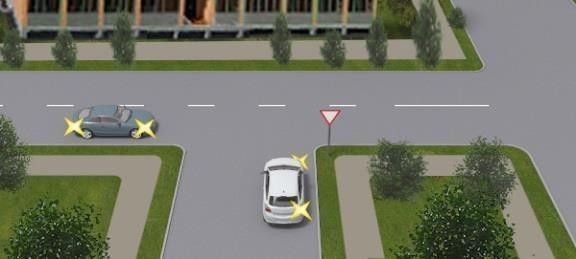 Ви водій, рухаючись на сірому автомобілі