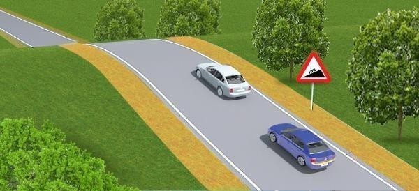 Чи дозволяється водієві синього автомобі