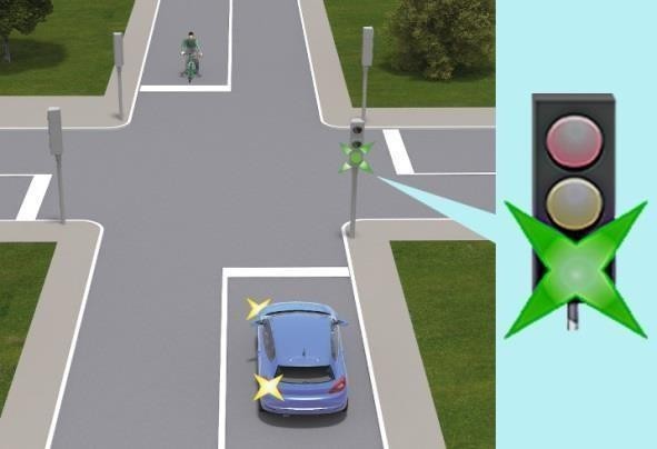 Чи повинен водій синього автомобіля дати