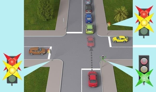 Чи дозволено водієві червоного автомобіл
