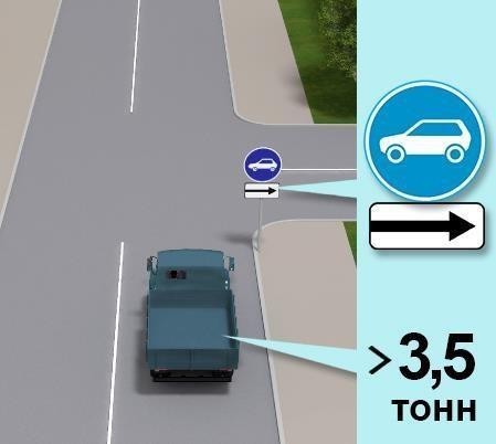 У яких напрямках дозволено рух вантажног